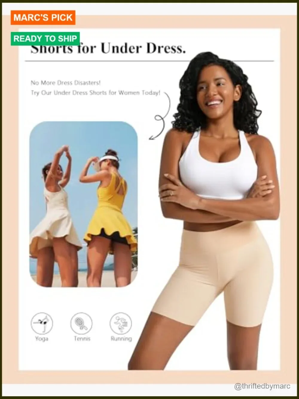 Cooling Slip Shorts for Under Dresses - Anti-Chafing Seamless Boyshort High
